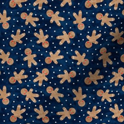 Christmas Bandana - Gingerbread 'Navy'