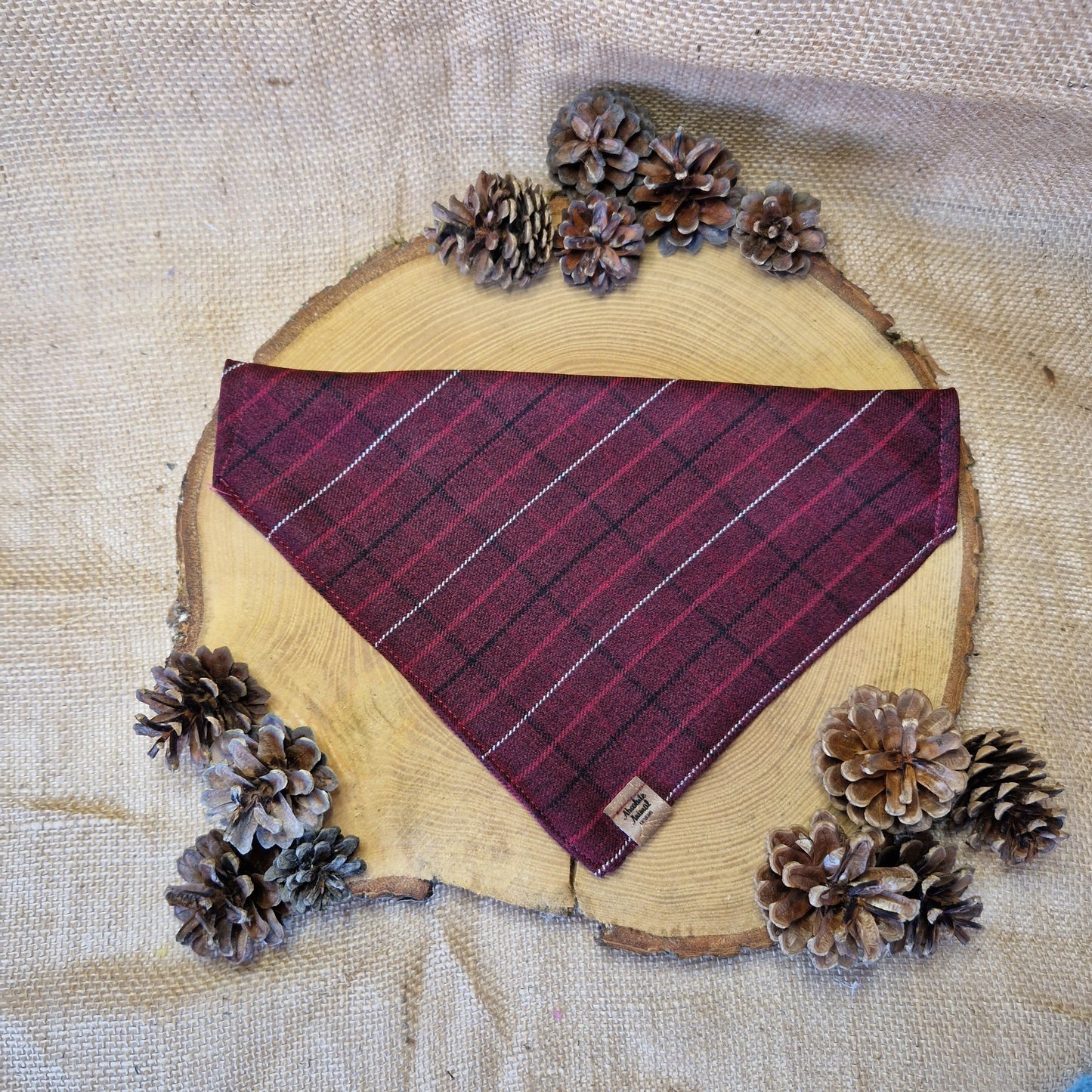 Bandana - Maroon Tartan