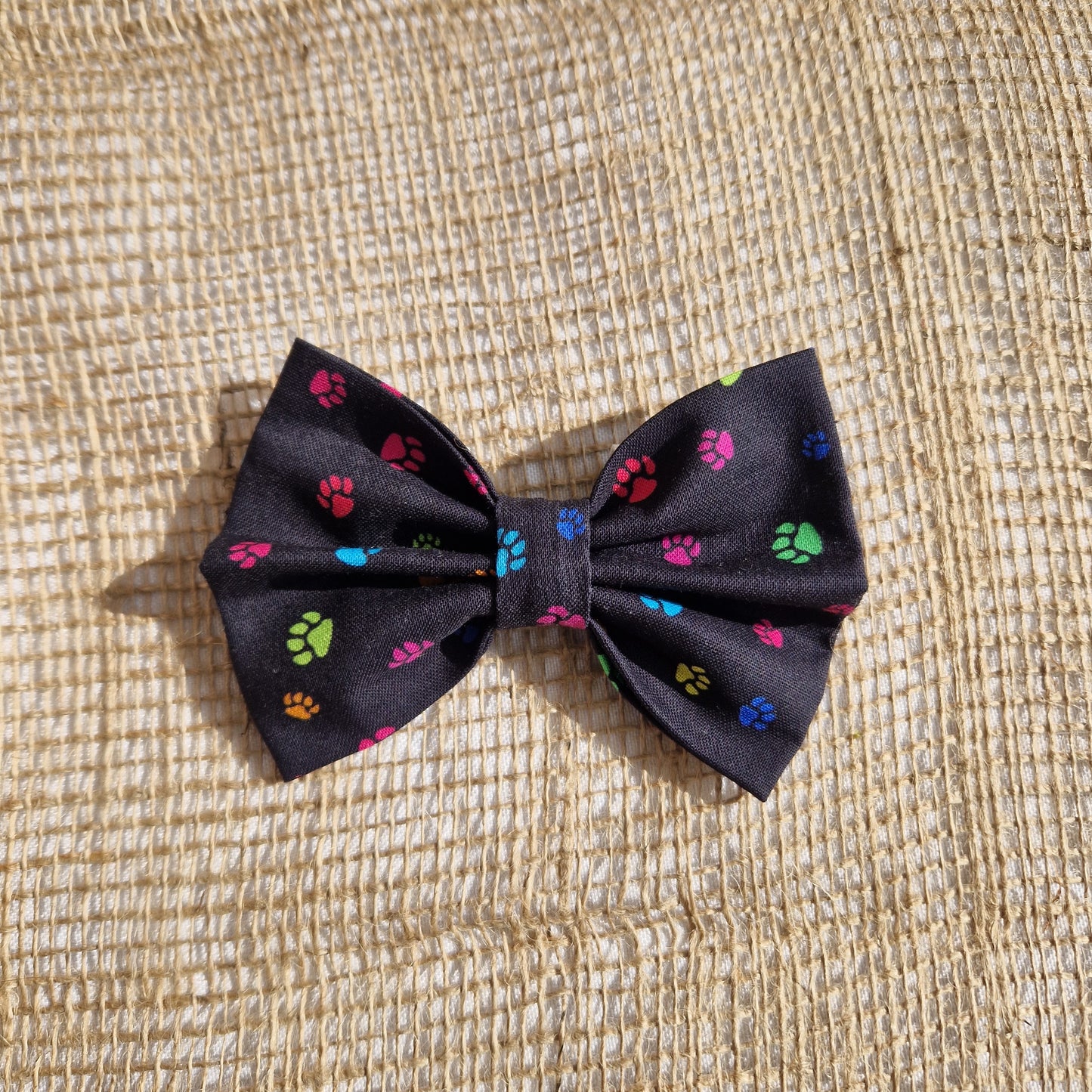 Bow Tie - Colourful Pawprints
