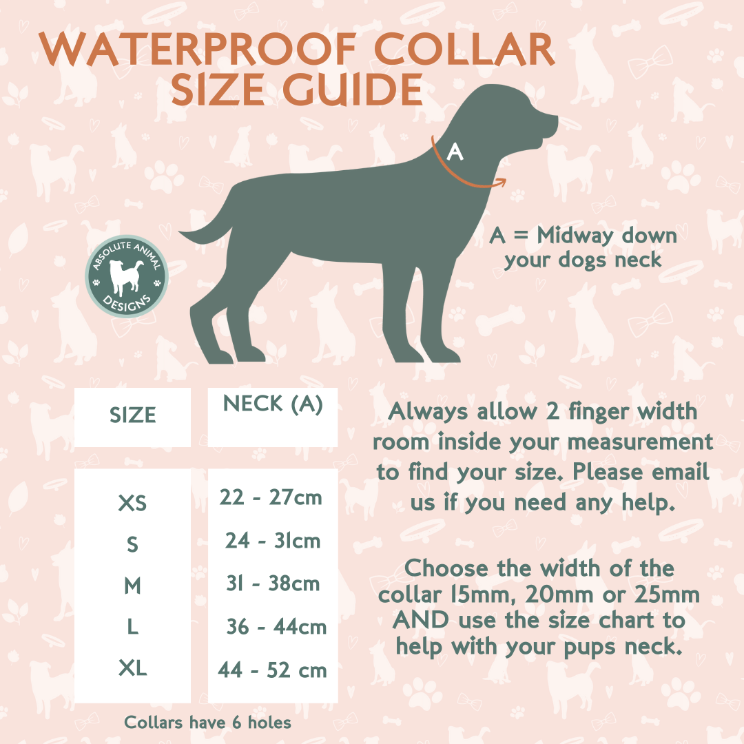 Waterproof Collar - Bright Pink