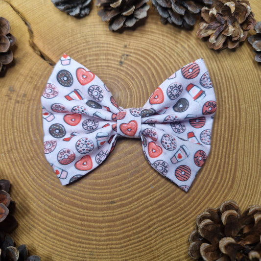 Valentines Bow Tie - Coffee & Donuts